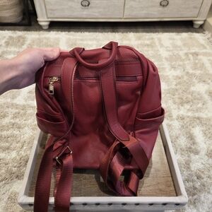 Elegant Red Leather Backpack KATEE LEATHER BACKPACK SELLS FOR 70 ON AMAZON